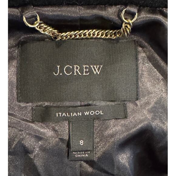 J. Crew Cocoon Italian Stadium-Cloth Wool Coat Size 8 - Picture 12 of 16